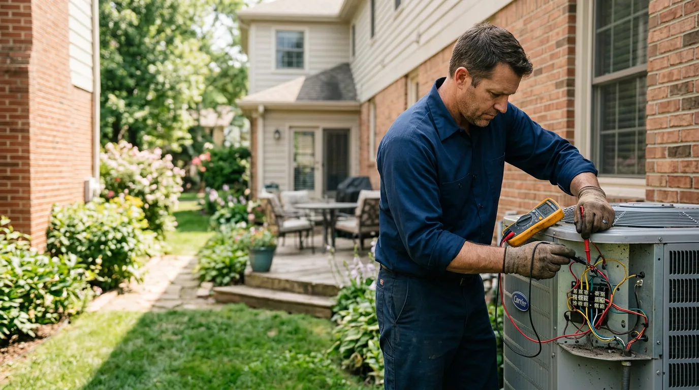 HVAC technician working near Celina, TN